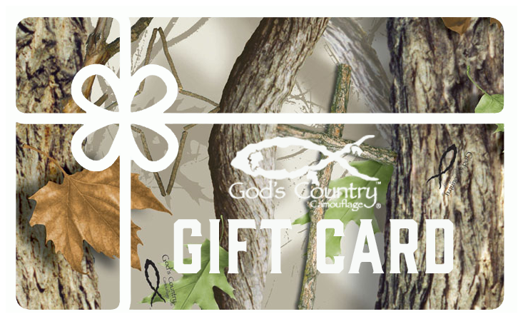 God's Country Camouflage Gift Card